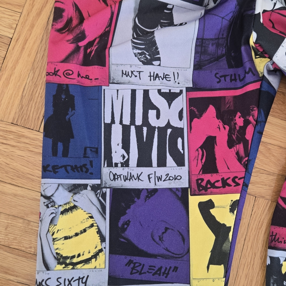 Vintage Miss Sixty Pop Art Comic Strip Mini Bubble Dress Off Shoulder S - Picture 8 of 15